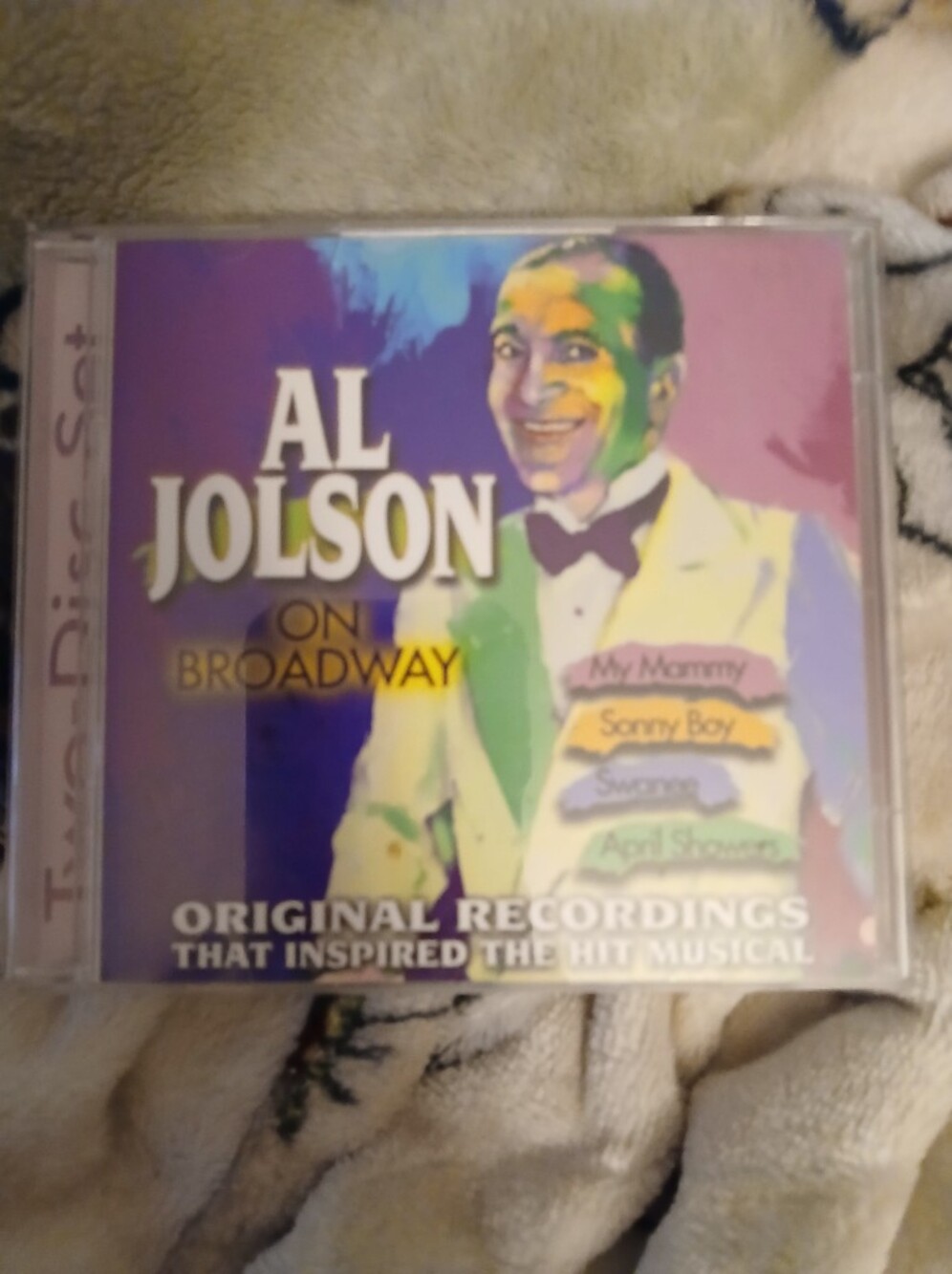 Al Jolson On Broadway CD Set Of 2 CD's Colorful Pop-Art Cover Many Many Songs
